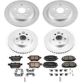 Power Stop 2018 Toyota Prius Prime Front & Rear Z17 Evolution Geomet Coated Brake Kit