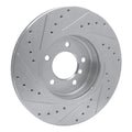 DFC 01-08 BMW 330xi Front Right Drilled & Slotted Silver Brake Rotor