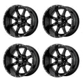 MO970 17x8 8x165.10 GLOSS BLACK W/MILLED LIP (0 mm)