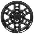 16 IN REPLICA WHEEL FITS TOYOTA TACOMA TRD TY17 BLACK 16X7
