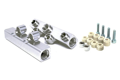Torque Solution Top Feed Fuel Rails: 02-14 Subaru WRX / 07-18 STI - Silver