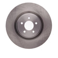 R1 07-14 Ford Mustang Front Left Slotted Black Brake Rotor