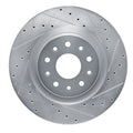 DFC 20-25 Chrysler Pacifica Front Right Drilled & Slotted Silver Brake Rotor