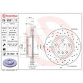Brembo 04-10 BMW X3 Front Premium Xtra Cross Drilled UV Coated Rotor