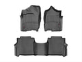 WeatherTech 2016+ Nissan Titan XD Crew Cab Front and Rear FloorLiner - Black
