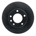 R1 08-18 Mercedes-Benz G500 Front Left Slotted Black Brake Rotor