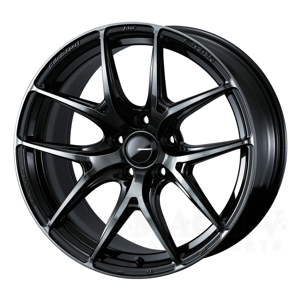 WedsSport SA-72R 16 X 5.0 45 4-100 HBC (Hyper Black Clear)