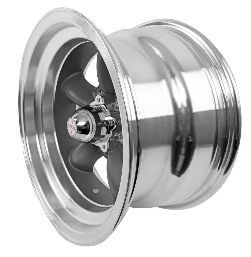 AMERICAN RACING VINTAGE VN105D 15X8.5 5X4.5 GRAY MACH-LP -25MM - VN1055865