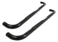 Deezee 14-19 Chevrolet Silverado Tubes - 3In Round Black Steel CrewCab