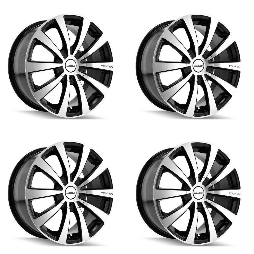 ~(27 lbs. 19X19X8)~ TR3 (3130) BLACK/MACHINED FACE/MACHINED LIP 17X7 5-100/5-114.3 40MM 72.62MM