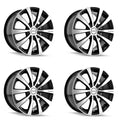 ~(27 lbs. 19X19X8)~ TR3 (3130) BLACK/MACHINED FACE/MACHINED LIP 17X7 5-100/5-114.3 40MM 72.62MM