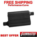 40 Series Chambered Muffler 40 Series Stainless Steel 2.25 Offset In 2.25 Offset Out Aggressive Sound Flowmaster