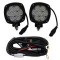 ***Discontinued***~(4.7 lbs. 10X8X8)~ Professional Grade HD Series 4.3in Round Cree LED Spot Light (Pair) - Lifetime Warranty