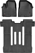 WeatherTech 2015 Kia Sedona Front Rear FloorLiner - Black
