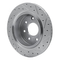 R1 Concepts Brake Rotor Drilled and Slotted Silver Fits Ford F-150
