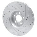 DFC 03-14 Volvo XC90 Front Left Drilled & Slotted Silver Brake Rotor