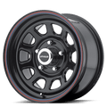 AR767 15X8 5X5.0 G-BLK W/ STRIPES -11MM