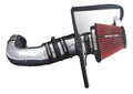 Spectre 05-09 Ford Mustang V6-4.0L F/I Air Intake Kit - Clear Anodized w/Red Filter