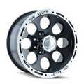 ~(27 lbs. 18X18X9)~ 174 (174) BLACK/MACHINED LIP 16X8 5-135 -5MM 87MM