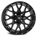 ITP Hurricane 14x7 / 4x156 BP / 4+3 Offset Matte Black Wheel