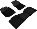 3D MAXpider 2013-2015 Toyota Venza Kagu 1st & 2nd Row Floormats - Black