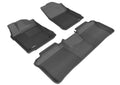 3D MAXpider 2013-2018 Toyota Avalon Kagu 1st & 2nd Row Floormats - Black