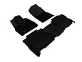 3D MAXpider 2007-2011 Toyota Tundra Crewmax Kagu 1st & 2nd Row Floormats - Black