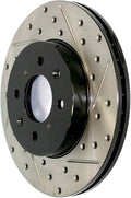 StopTech 2013+ BMW F30 3-Series Left Slotted & Drilled Sport Brake Rotor - Rear