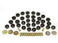 Prothane 65-67 GM Hardtop Body Mount Kit - Black