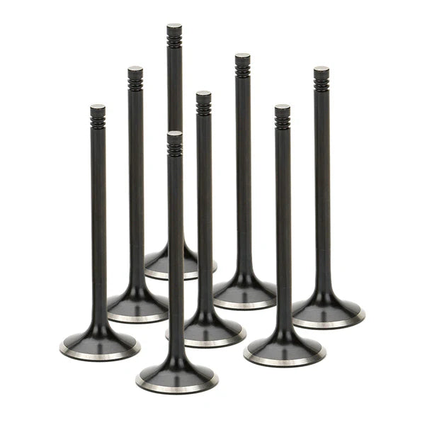 Supertech BMW M50/M52/S50/S52 Black Nitrided Exhaust Valve - +1mm Oversize - Set of 8