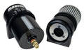Moroso Dual Inlet -8AN Billet Breather Tank Catch Can - Black