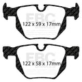 EBC 04-10 BMW 525i E60 Bluestuff Rear Brake Pads