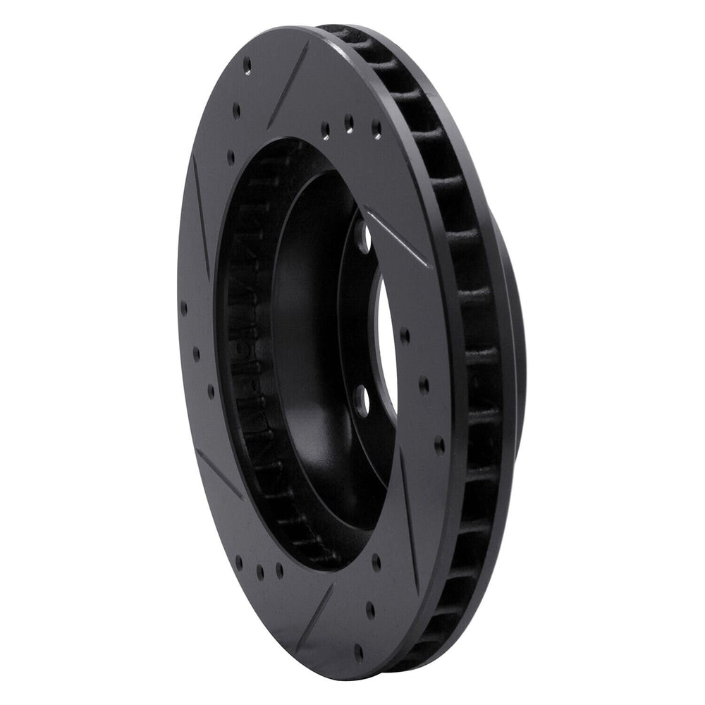 R1 14-19 Ford Transit (Mexico) Front Right Drilled & Slotted Black Brake Rotor
