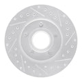 R1 95-97 Ford Ranger (USA/Canada) Front Right Drilled & Slotted Silver Brake Rotor