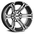 ITP SS 212 14x8 / 4x110 BP / 5+3 Offset Black Wheel