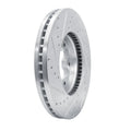 R1 20-25 Ford Transit-150 Front Left Drilled & Slotted Silver Brake Rotor