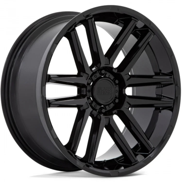 Wheel Pros Black Rhino Hard Alloys BR TOMOHAWK 22X10 5X120 25 76 G-BLK 2210TMK255120B76