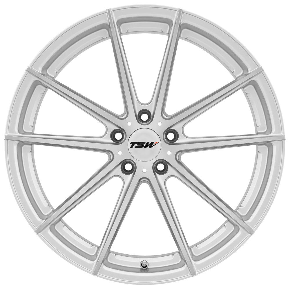 TSW Alloy Wheels silver auto part