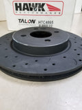 Hawk Talon 2008 Mini Cooper Base w/o JCW Brakes Drilled and Slotted Front Brake Rotor Set