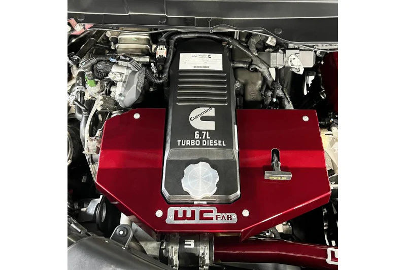 Engine Cover Fabricated Aluminum 13-22 Cummins Brizzle Blue