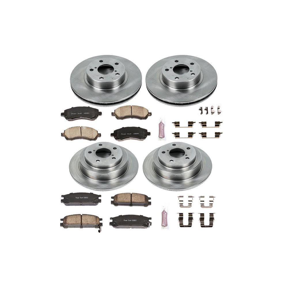 Power Stop 97-99 Subaru Legacy Front & Rear Autospecialty Brake Kit
