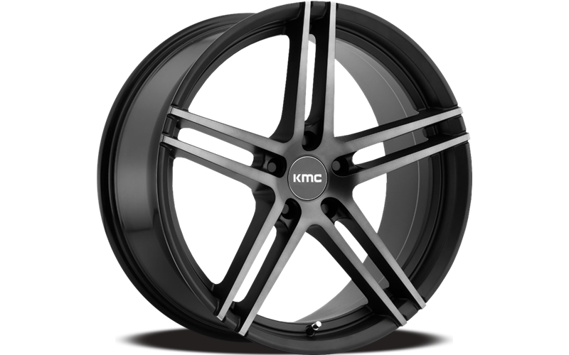 MONOPHONIC 18x9.5 5x112.00 SATIN BLACK W/ TITANIUM BLACK FACE (45 mm)