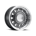 LEGENDARY WHEELS 12 SLOT 15x7 4x114.3/4x4.5 +7.1MM OS CHARCOAL/MACHINED
