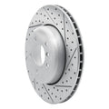 R1 04-10 BMW 535I Rear Right Drilled & Slotted Geo-Carbon Rotor