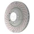 SHW 04-08 Porsche 911 GT3 w/o Ceramics Left Front Cross-Drilled Monobloc Brake Rotor (99735140990)
