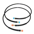 TWO FLEXIBLE HOSES 26FT