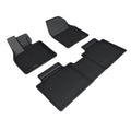 3D MAXider 19-23 Subaru Solterra Kagu Black Floor Mat - Row 1/2