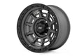 Rough Country 85 Series Wheel Simulated Beadlock Gunmetal Gray/Black 17x9 8x170 -12mm