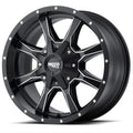 MO970 17x8 6x135.00/6x139.70 GLOSS BLACK W/ MACHINED FACE (0 mm)
