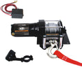 3000lb ATV Winch with Mini-Rocker Switch Mounting Channel Roller Fairlead